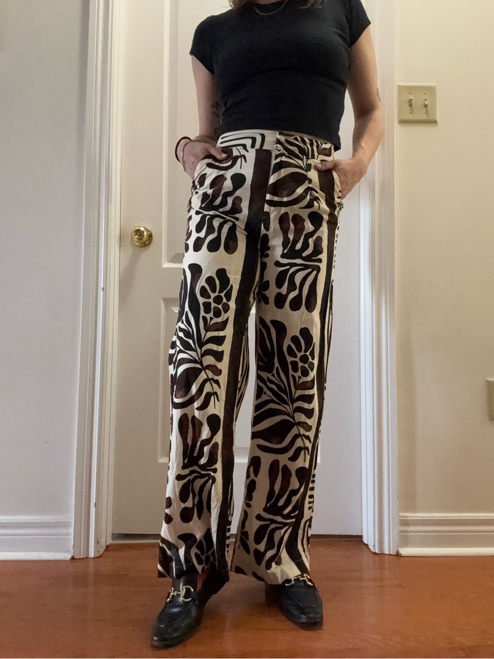 Mango Patterned Pants - Picture 3 of 11